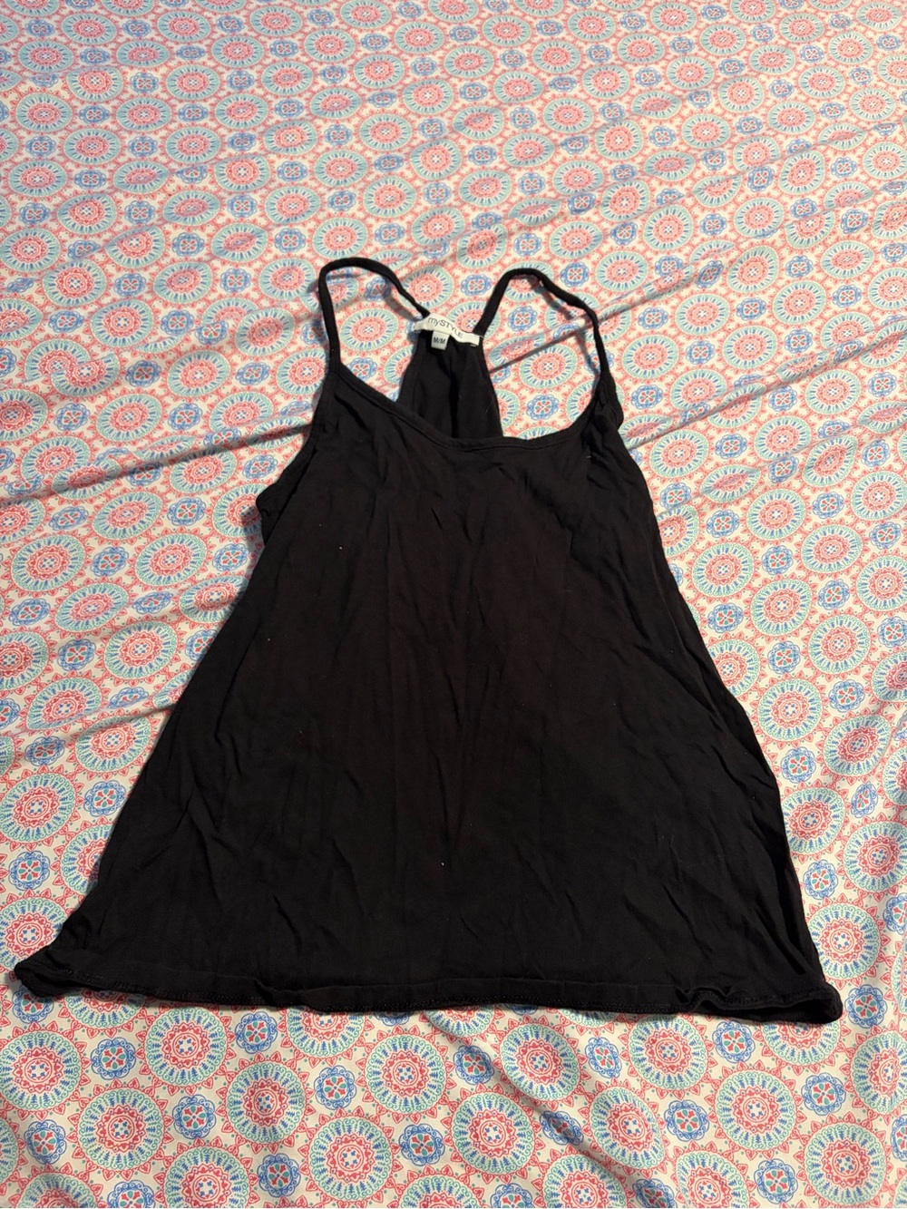Women's Black Racerback Tank Top